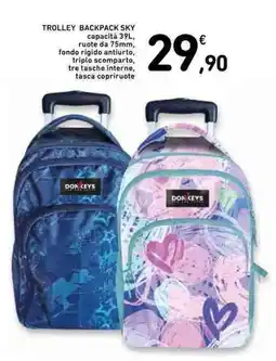 Conad Trolley Backpack Sky DONKEYS offerta