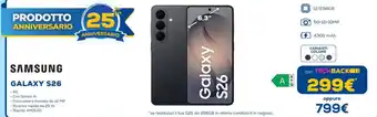 Euronics SAMSUNG GALAXY S26 offerta