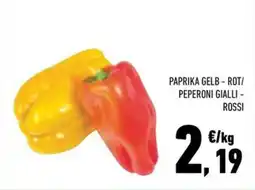 Conad City PAPRIKA GELB - ROT/ PEPERONI GIALLI - ROSSI offerta