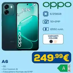 Euronics oppo A6 offerta