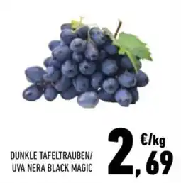 Conad City DUNKLE TAFELTRAUBEN/ UVA NERA BLACK MAGIC offerta