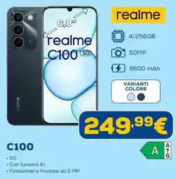 Euronics realme C100 offerta