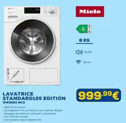 Euronics Miele LAVATRICE STANDARD125 EDITION offerta