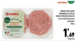 Conad City CONAD HAMBURGER di POLLO offerta