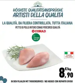 Conad City PETTO DI POLLO INTERO CONAD PERCORSO QUALITÀ offerta