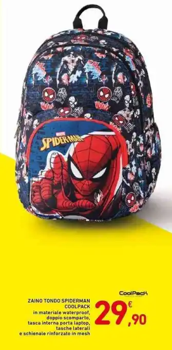 ZAINO TONDO SPIDERMAN COOLPACK