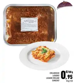 Conad City EMILIANISCHE LASAGNE/LASAGNE EMILIANE EUROCHEF offerta