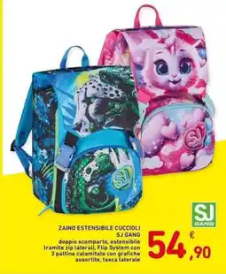 Conad ZAINO ESTENSIBILE CUCCIOLI SJ GANG offerta