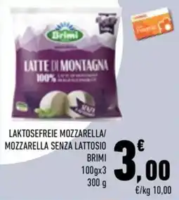 Conad City LAKTOSEFREIE MOZZARELLA/ MOZZARELLA SENZA LATTOSIO BRIMI offerta