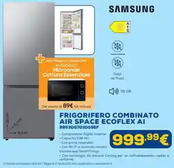 Euronics SAMSUNG FRIGORIFERO COMBINATO AIR SPACE ECOFLEX AI offerta