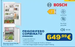 Euronics BOSCH FRIGORIFERO COMBINATO KIN86NSEO offerta