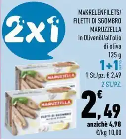 Conad City MAKRELENFILETS/FILETTI DI SGOMBRO MARUZZELLA offerta
