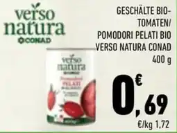 Conad City Geschälte Bio-Tomaten/Pomodori Pelati Bio Verso Natura Conad offerta
