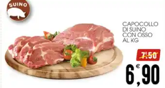 Capocollo di suino con osso