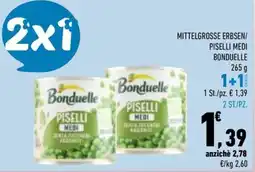 Conad City Bonduelle Piselli Medi offerta