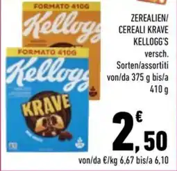 Conad City Zerealien/Cereali Krave Kellogg's offerta