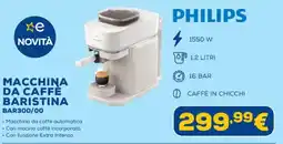 Euronics PHILIPS MACCHINA DA CAFFE BARISTINA offerta