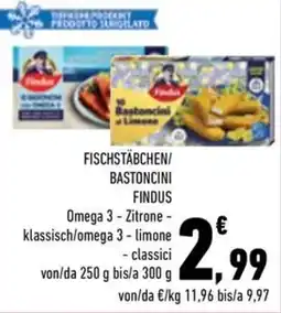 Conad City Fischstäbchen/Bastoncini Findus offerta