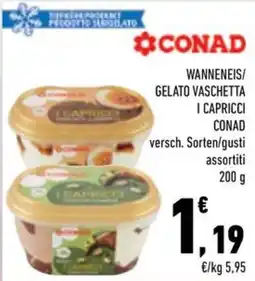 Conad City Gelato Vaschetta I Capricci CONAD offerta