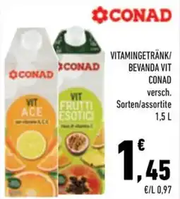 Conad City VITAMINGETRÄNK/BEVANDA VIT CONAD offerta