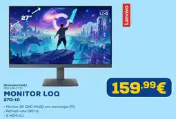 Euronics Lenovo MONITOR LOQ 27Q-10 offerta