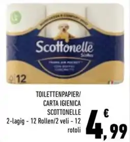 Conad City TOILETTENPAPIER/CARTA IGIENICA SCOTTONELLE offerta