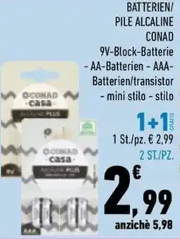 Conad City BATTERIEN/PILE ALCALINE CONAD offerta
