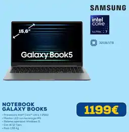Euronics Samsung Galaxy Book5 offerta