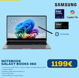 Euronics SAMSUNG Galaxy Book5 360 offerta