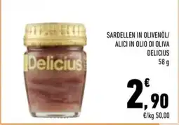 Conad City Sardellen in Olivenöl/ Alici in olio di oliva Delicius offerta