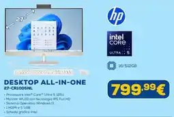 Euronics HP DESKTOP ALL-IN-ONE 27-CR1005NL offerta