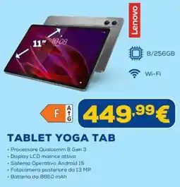 Euronics Lenovo TABLET YOGA TAB offerta