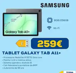 Euronics SAMSUNG TABLET GALAXY TAB A11+ offerta