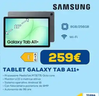 SAMSUNG TABLET GALAXY TAB A11+