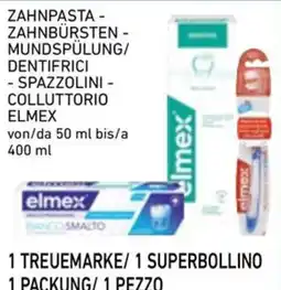 Conad City Zahnpasta - zahnbürsten - mundspülung/ dentifrici - spazzolini - colluttorio elmex offerta