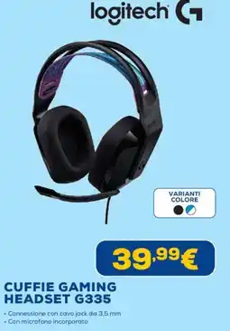 Euronics Logitech CUFFIE GAMING HEADSET G335 offerta