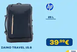 Euronics hp ZAINO TRAVEL 15.6 offerta