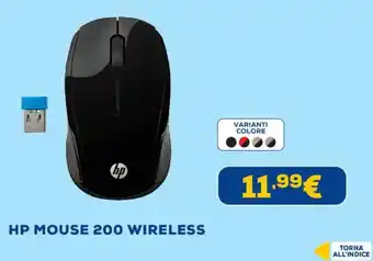 Euronics HP MOUSE 200 WIRELESS offerta