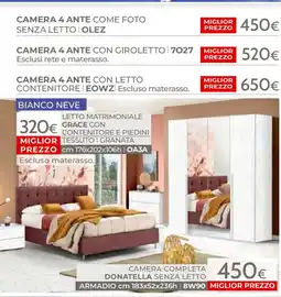 Mondo Convenienza CAMERA 4 ANTE COME FOTO SENZA LETTO | OLEZ offerta
