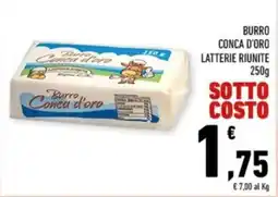 Conad Margherita Burro Conca d'oro offerta