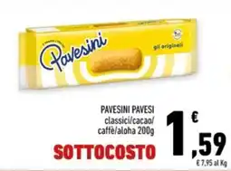 Conad Margherita Pavesini Pavesi classici offerta