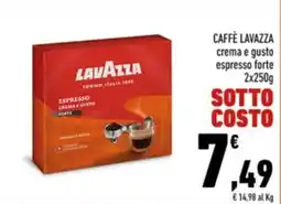 Conad Margherita CAFFÈ LAVAZZA espresso forte offerta