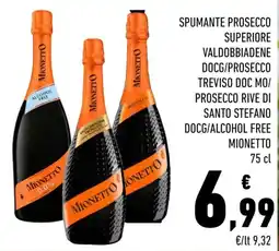 Conad Spumante Prosecco Superiore Mionetto offerta