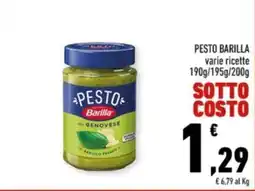 Conad Margherita Pesto Barilla Genovese offerta