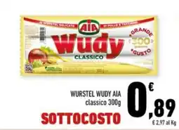 Conad Margherita WURSTEL WUDY AIA classico offerta
