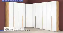 Mondo Convenienza ROVERE CADIZ | BIANCO NEVE² ARMADIO 6 ANTE offerta