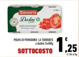 Conad Margherita Polpa di pomodoro la torrente a dadini offerta