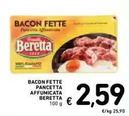 Spazio Conad Bacon Fette Pancetta Affumicata Beretta offerta