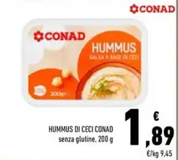 Conad Hummus di Ceci Conad offerta