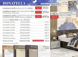 Mondo Convenienza CAMERA 6 ANTE SENZA LETTO | WTH3 offerta